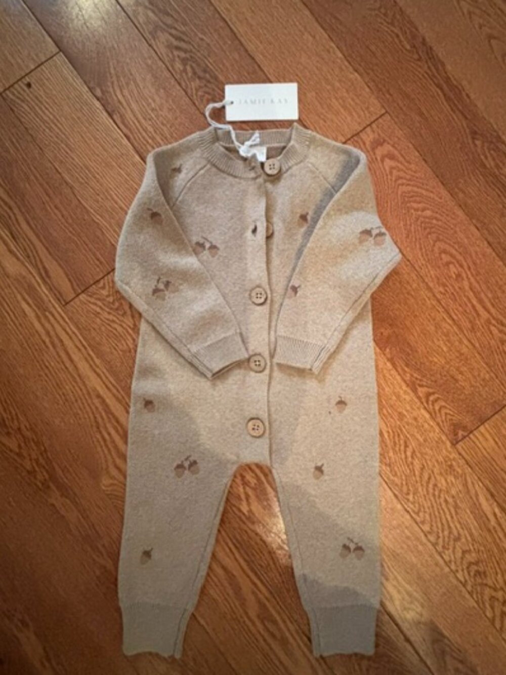 Jamie Kay Cotton Knit Romper - Size 0-3 mo.
